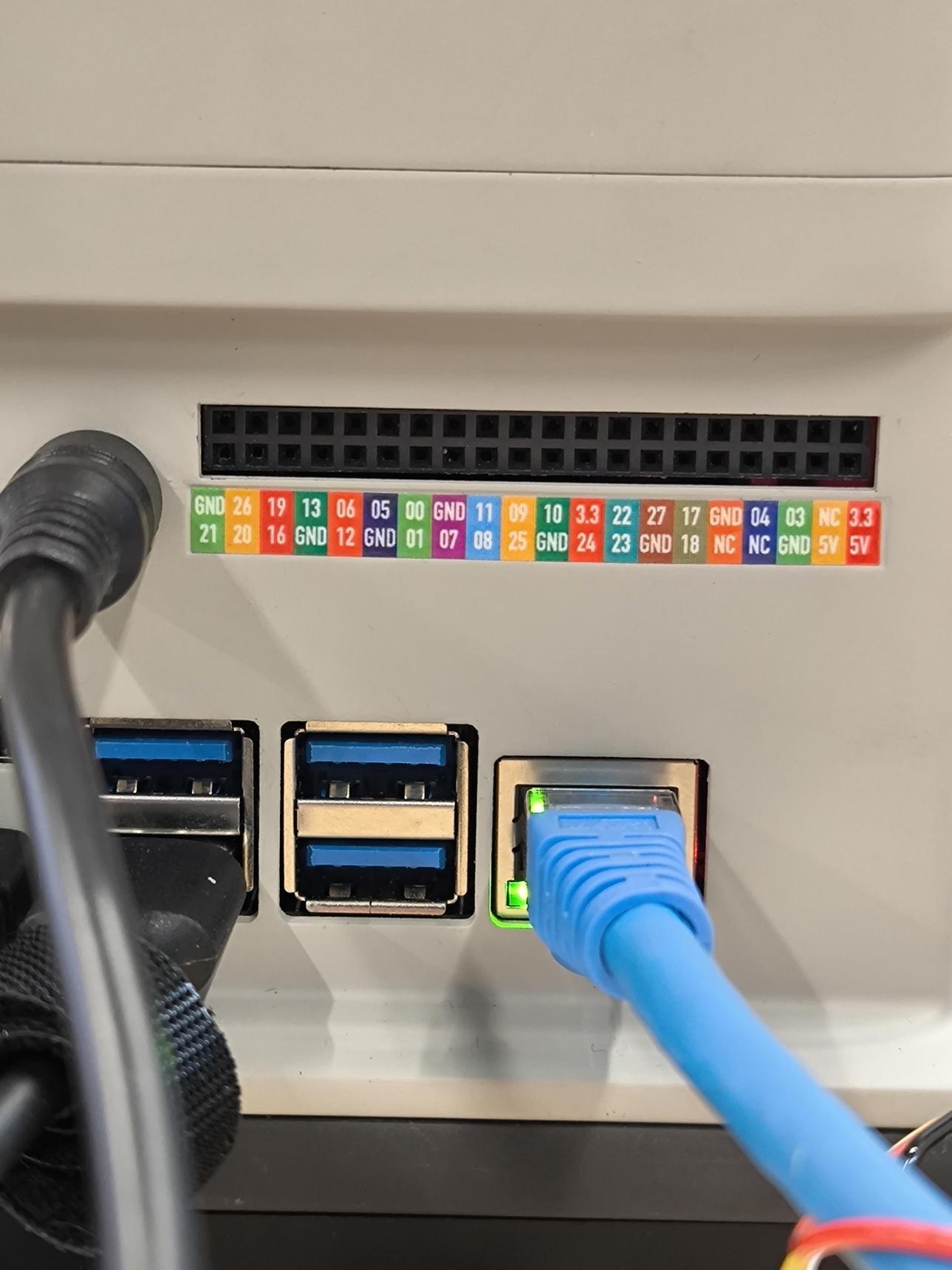 GPIO 40-pin pinout ที่ฐาน Jetson Nano
